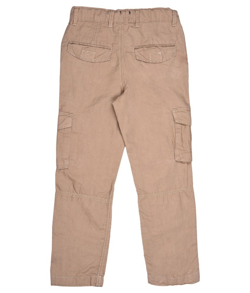 Coffee Bean Beige Cotton Cargo Pant - Buy Coffee Bean Beige Cotton Cargo Pant Online at Low 