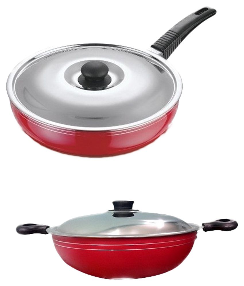 Sucuchi Non Stcik Induction Base Kadai 240 Mm And Fry Pan 24 Mm Buy