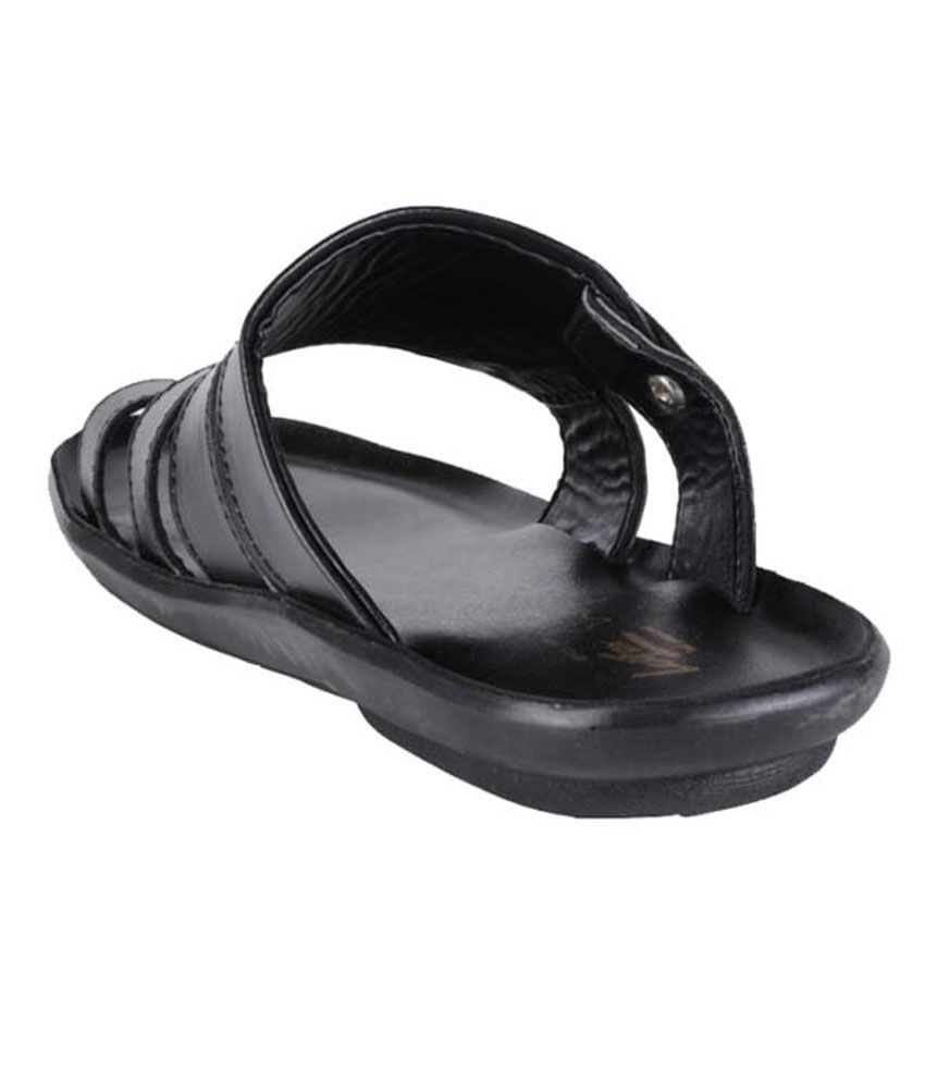 Leefox Black Slippers Price in India- Buy Leefox Black Slippers Online ...