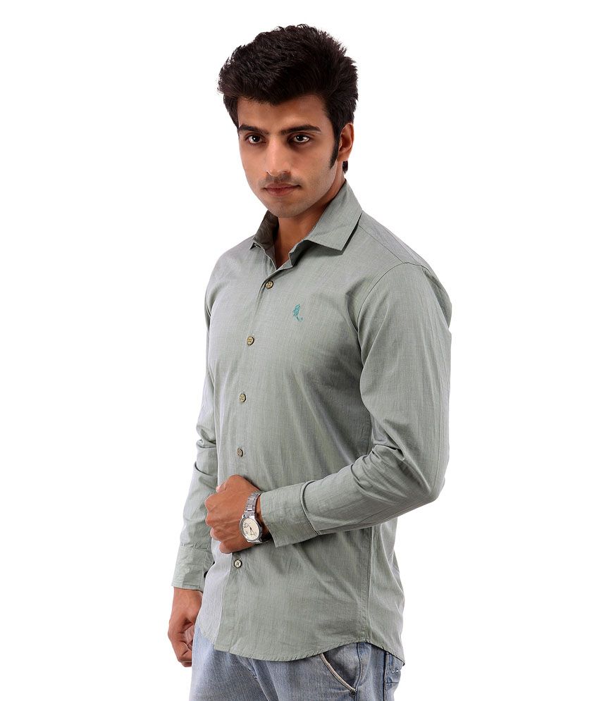 grey formal shirt men