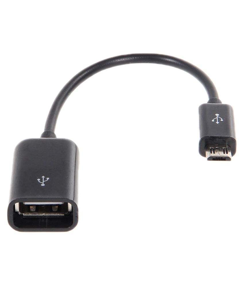 4fox micro USB OTG Cable For Samsung Galaxy S6 Black All Cables Online at Low Prices