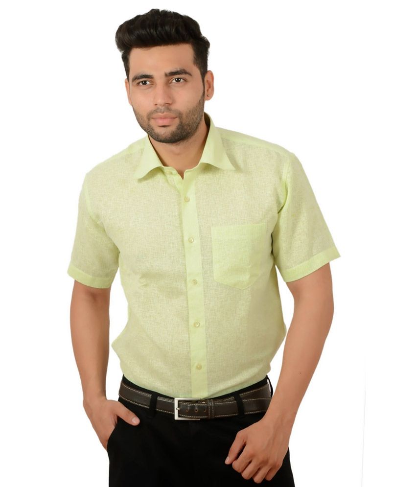 yellow formal shirt combination