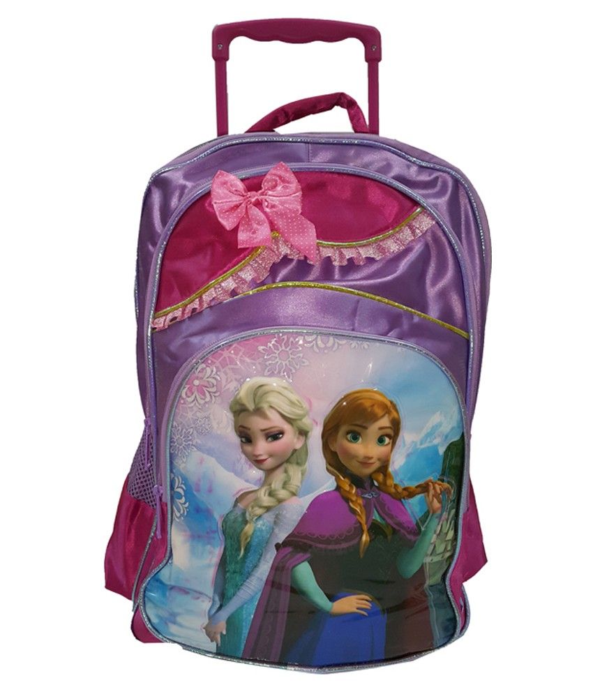 Tasni Frozen Purple Kids Trolley Bag: Buy Online at Best Price in India ...