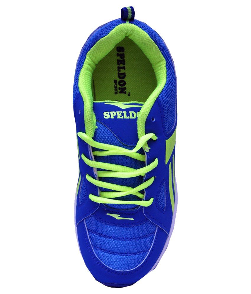 Speldon Blue \u0026 Green Sports Shoes - Buy