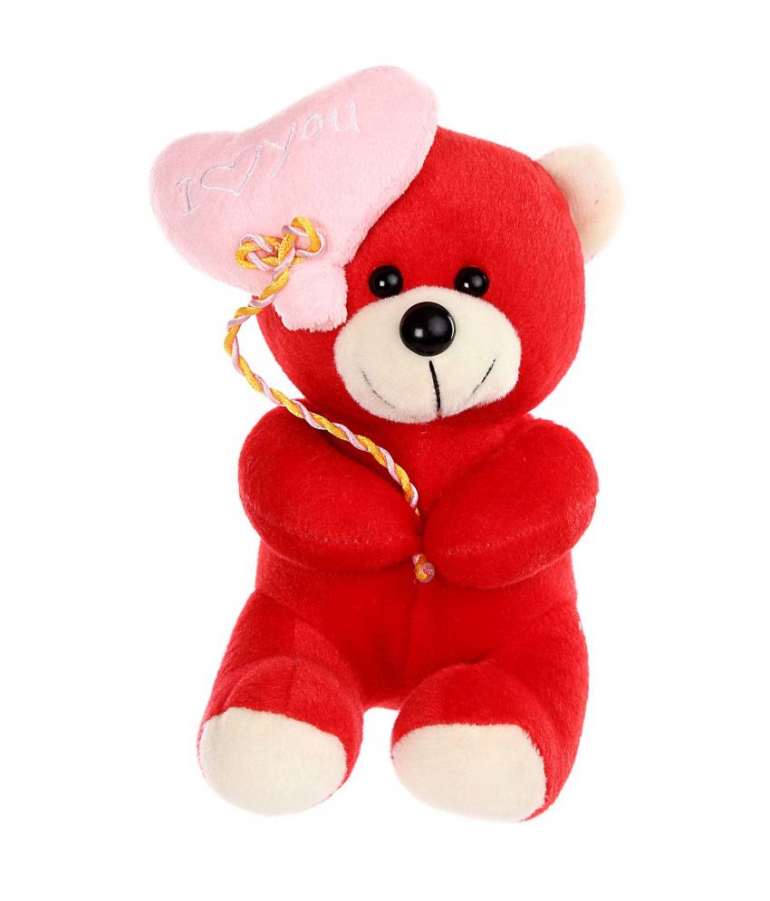     			Tickles Heart Balloon Teddy Stuffed Soft Plush Animal Toy for Love Girl, Birthday Gifts, Valentine's Day (Color: Red Size: 35 cm)