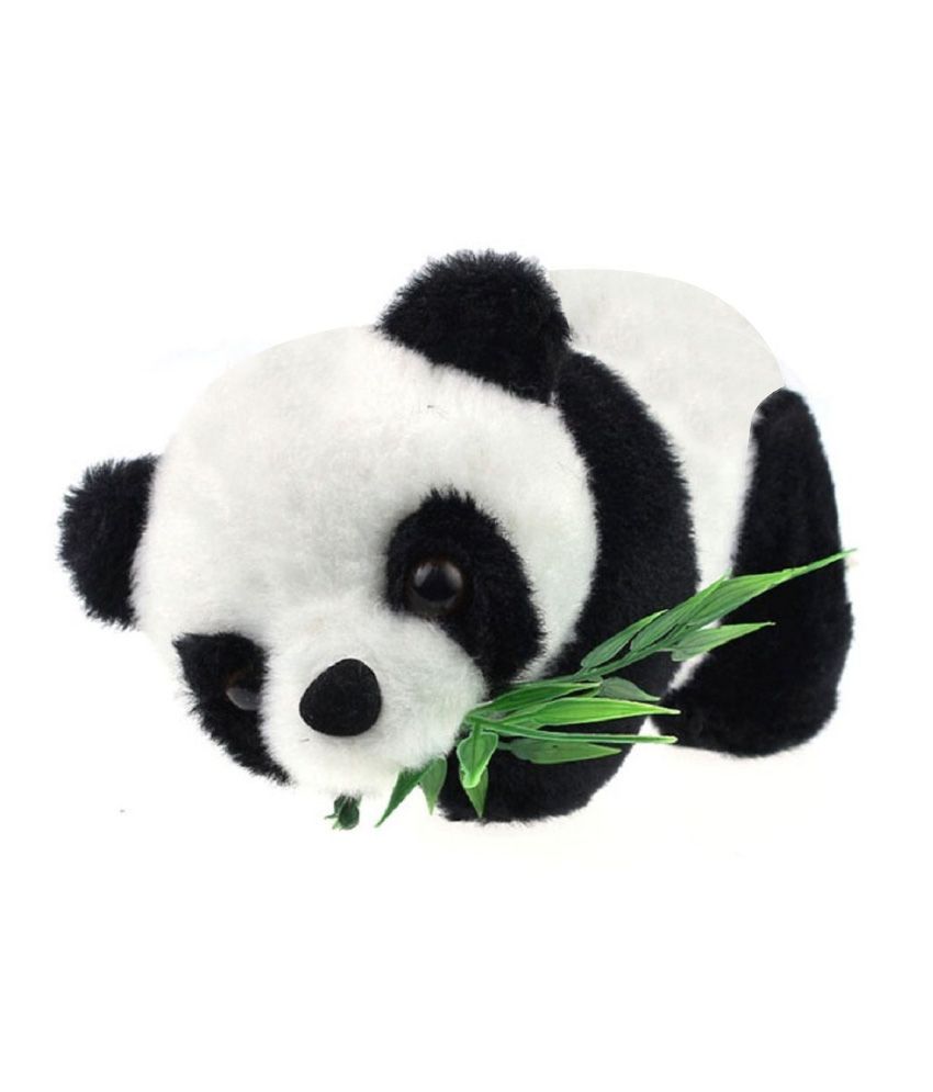     			Tickles Panda with Leaves Stuffed Soft Plush Animal Toy for Kids (Size: 19 cm Color: Black and White)