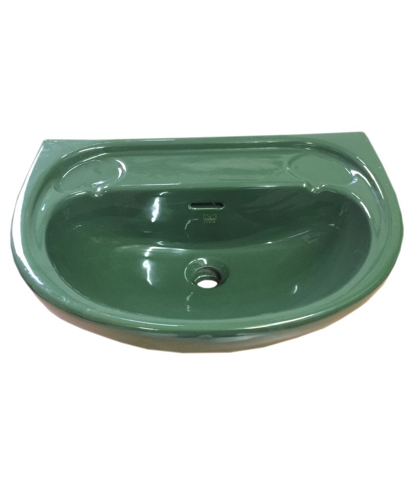Buy Cera Bottle Green Wash Basin Clair-1025 Without Pedestal Online at Low  Price in India - Snapdeal