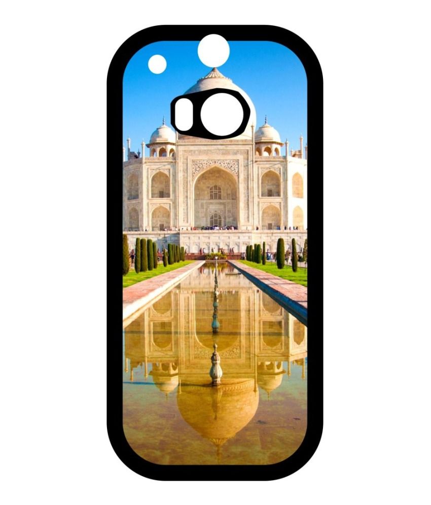 Dot Print Back Cover For HTC One M8 Beautiful Taj Mahal With Water
