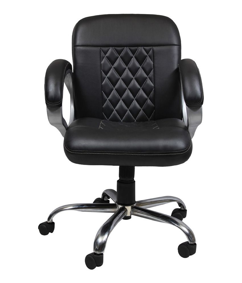 Buy Office Chair : Hetal Enterprises Medium Back Metal Natural Finish