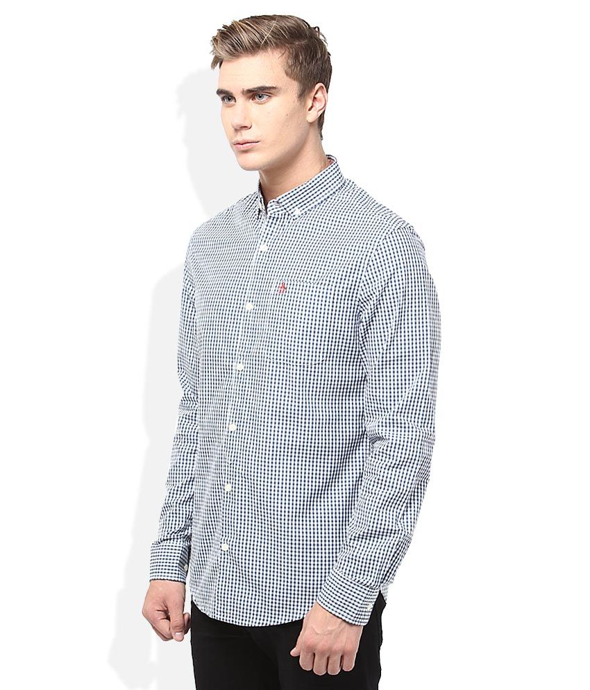 Original Penguin Blue Checkered Shirt - Buy Original Penguin Blue ...