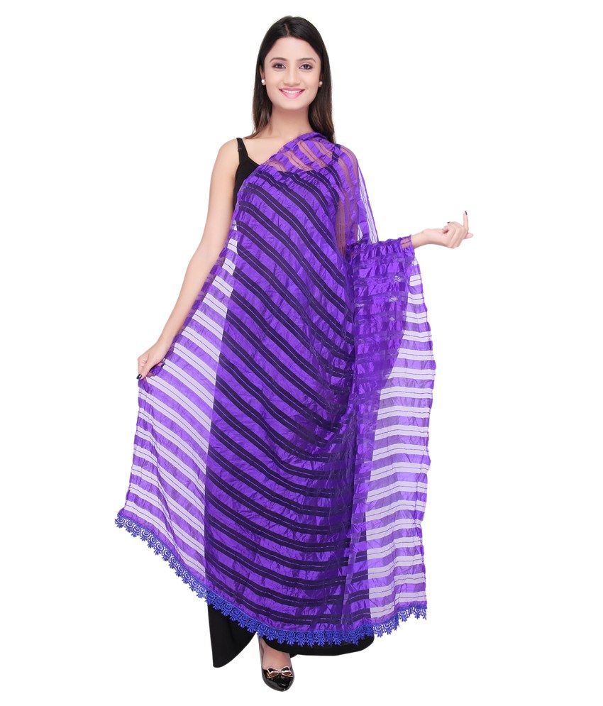 grey maxi with blue dupatta