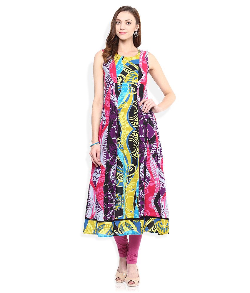 rainbow print maxi dress