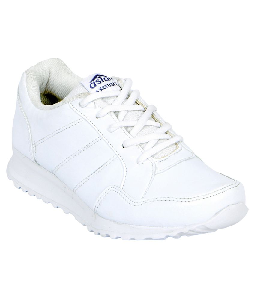 Asian White Sports Shoes For Kids/Boys 