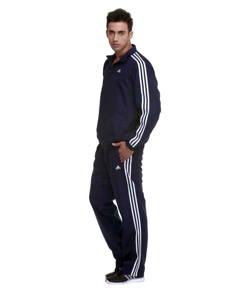 Adidas Navy Polyester Tracksuit - Buy 
