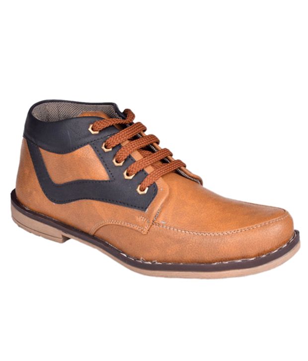 Drake Shoes Beige Faux Leather Boots Buy Drake Shoes Beige Faux