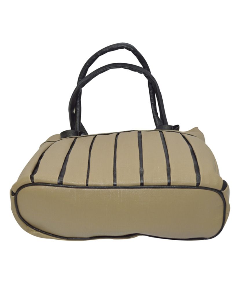 small beige shoulder bag