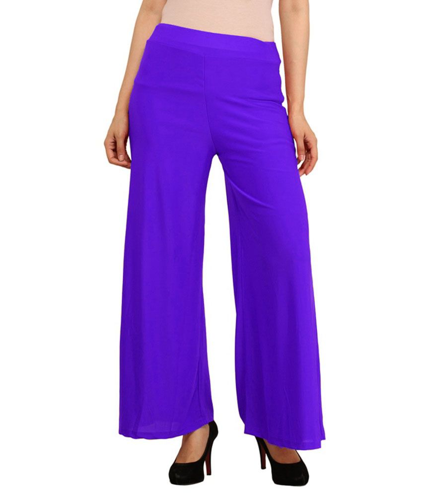 Buy Esszee Purple Lycra Palazzos Online at Best Prices in India - Snapdeal
