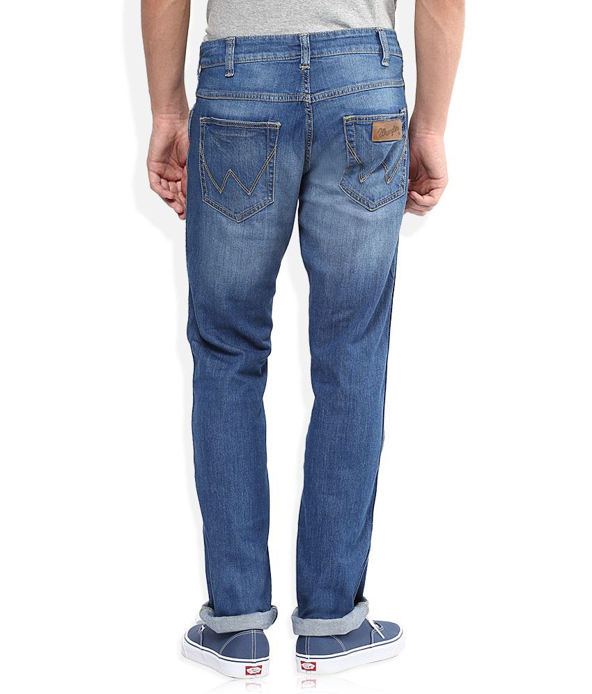 blue regular fit jeans