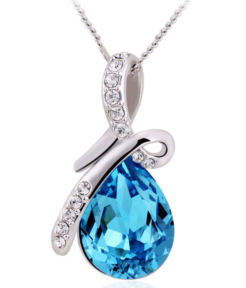 TIA Blue Swarovski Crystals Pendant: Buy TIA Blue Swarovski Crystals ...