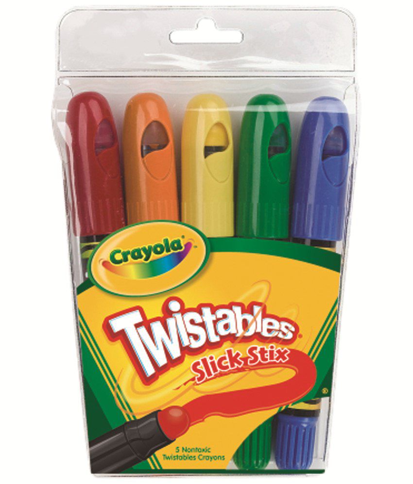 Crayola Multicoloured Non Toxic Twistable Slick Stix Crayons for Kids