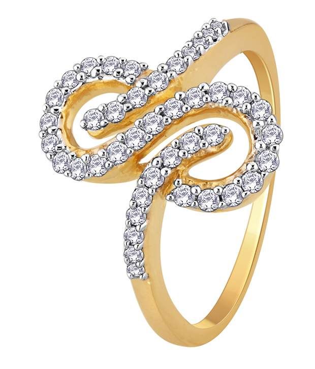 My Zevar Chic Tweek 18kt Diamond Gold Ring