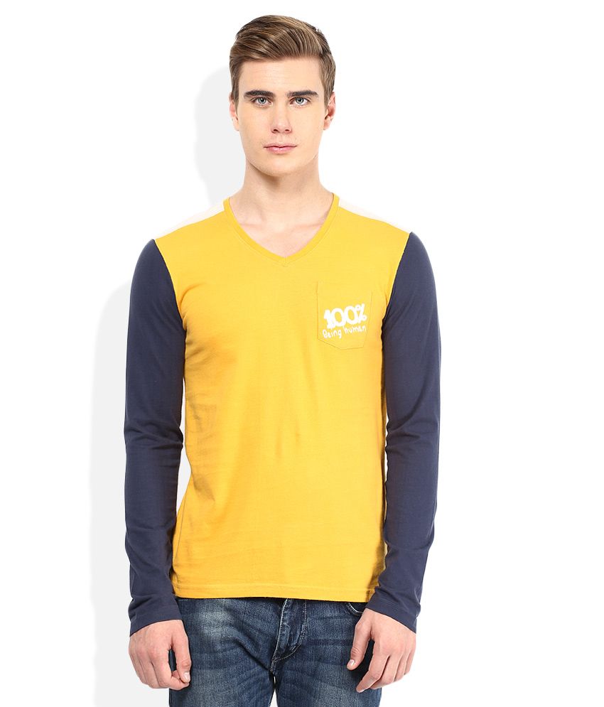 being human yellow t shirt