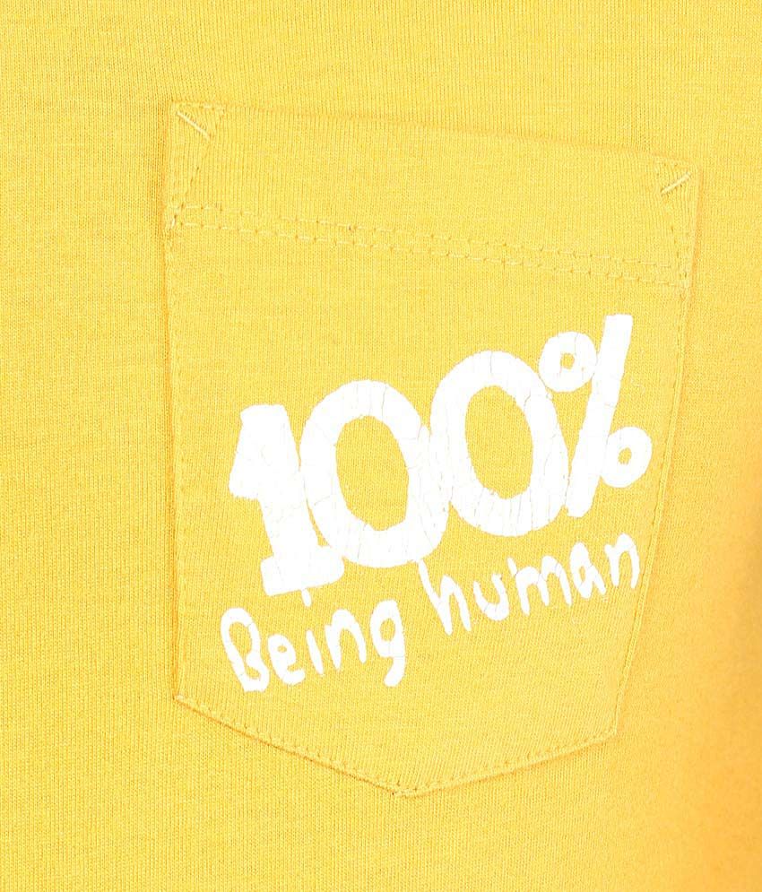 being human yellow t shirt