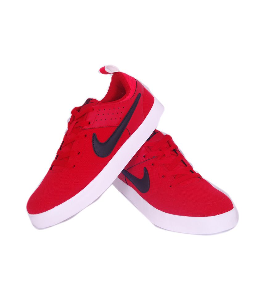nike red casual shoes