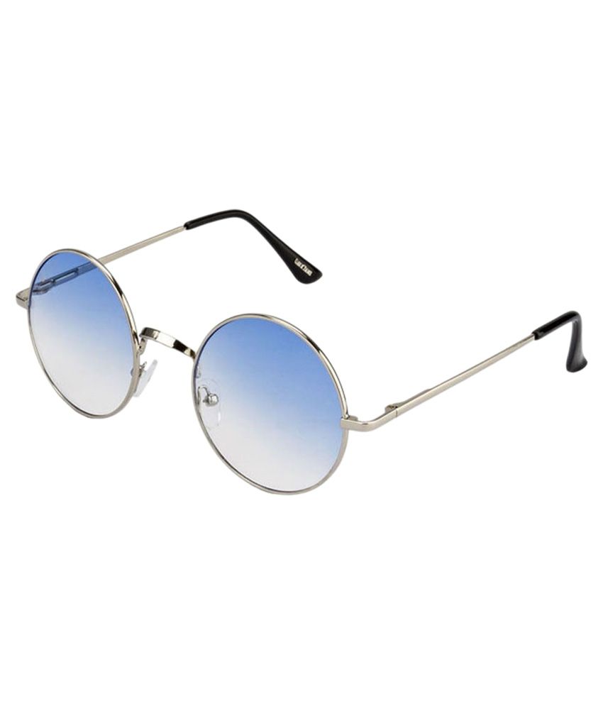 round sunglasses silver frame