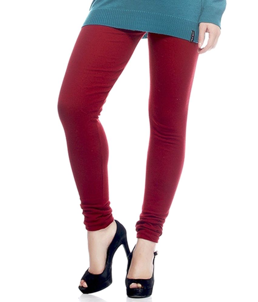 Lasoon Maroon Woolen Leggings Price in India Buy Lasoon Maroon Woolen