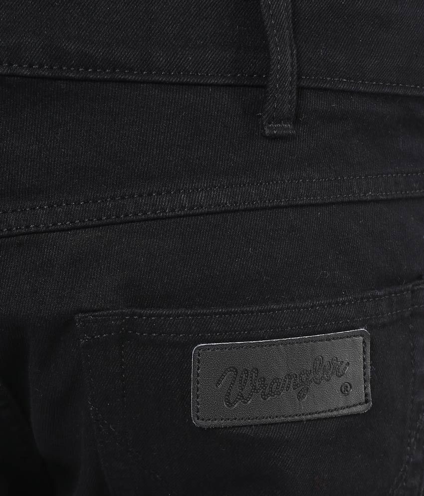 wrangler black slim fit jeans