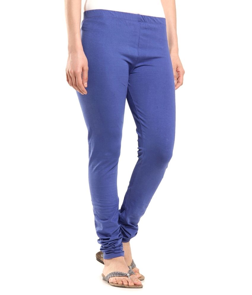 Chanan Blue Cotton Leggings Price in India - Buy Chanan Blue Cotton ...