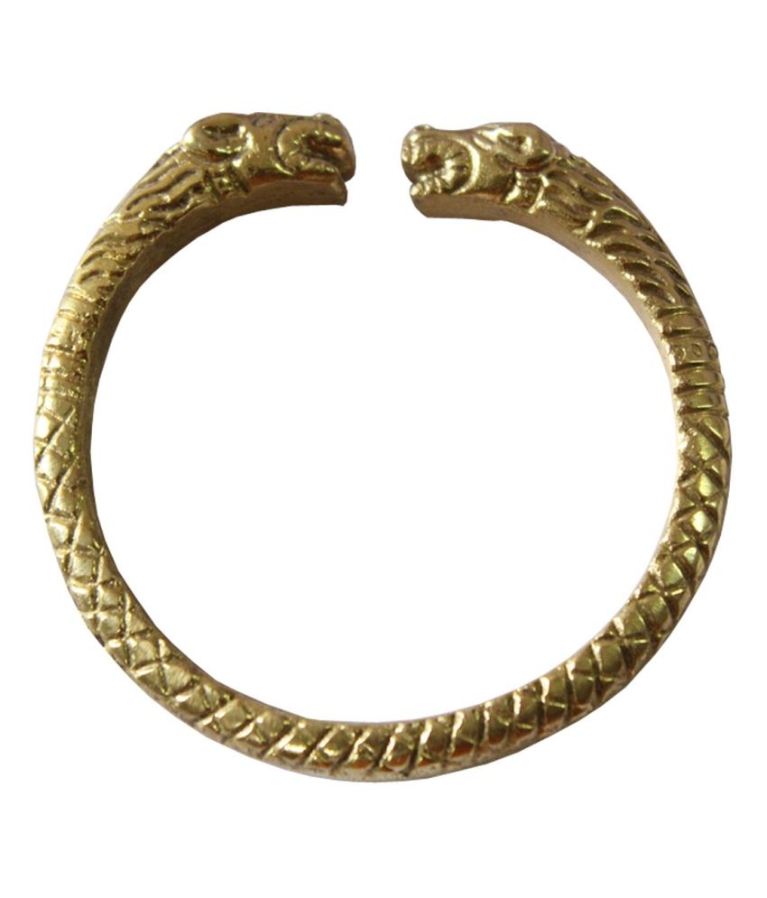     			Rich And Famous Golden Brass Bracelet