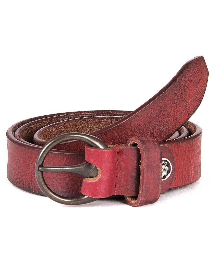 Zonon Maroon Casual Belt: Buy Online at Low Price in India - Snapdeal