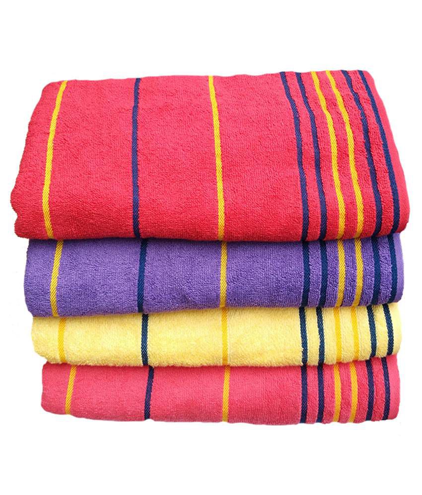Akin Set of 5 Cotton Bath Towel - Multi Color - Buy Akin Set of 5 ...