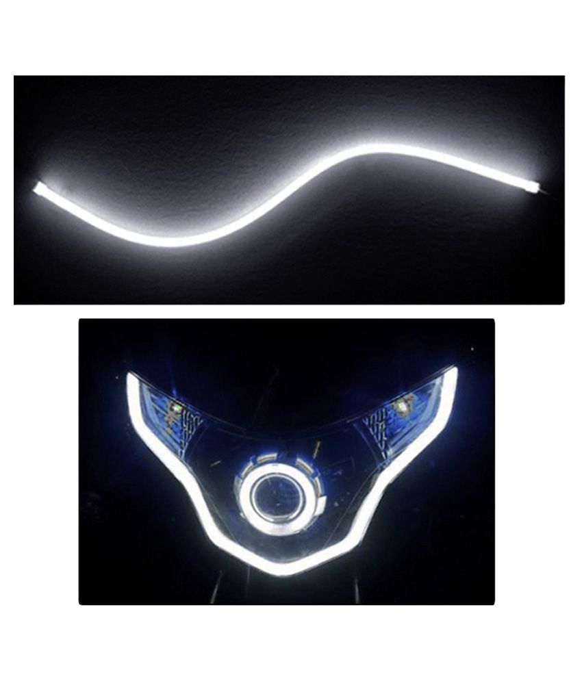 Spedy White Flexible 30cm Scooter Headlight Neon Led Drl Tube