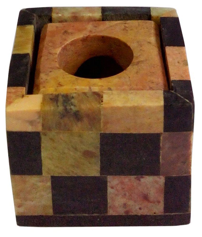 D'Artisanat Multicolour Marble Candle & Incense Stick Holder Buy D