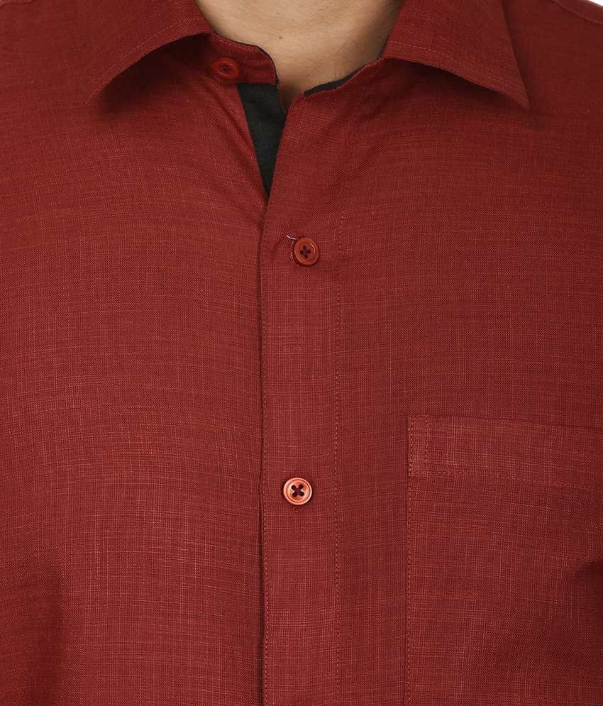 formal maroon shirt combination