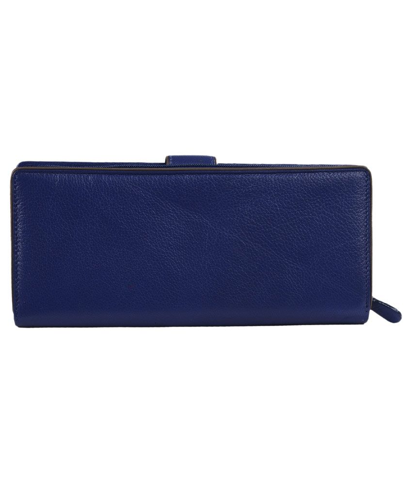 Buy Hidekraft Indigo Leather Regular Wallet For Women at Best Prices in ...