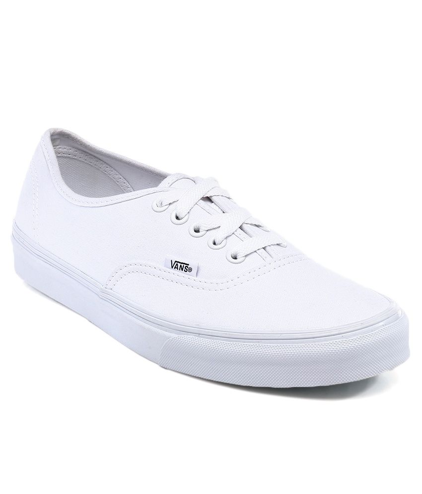 Vans Authentic White Casual Shoes Price in India- Buy Vans Authentic ...
