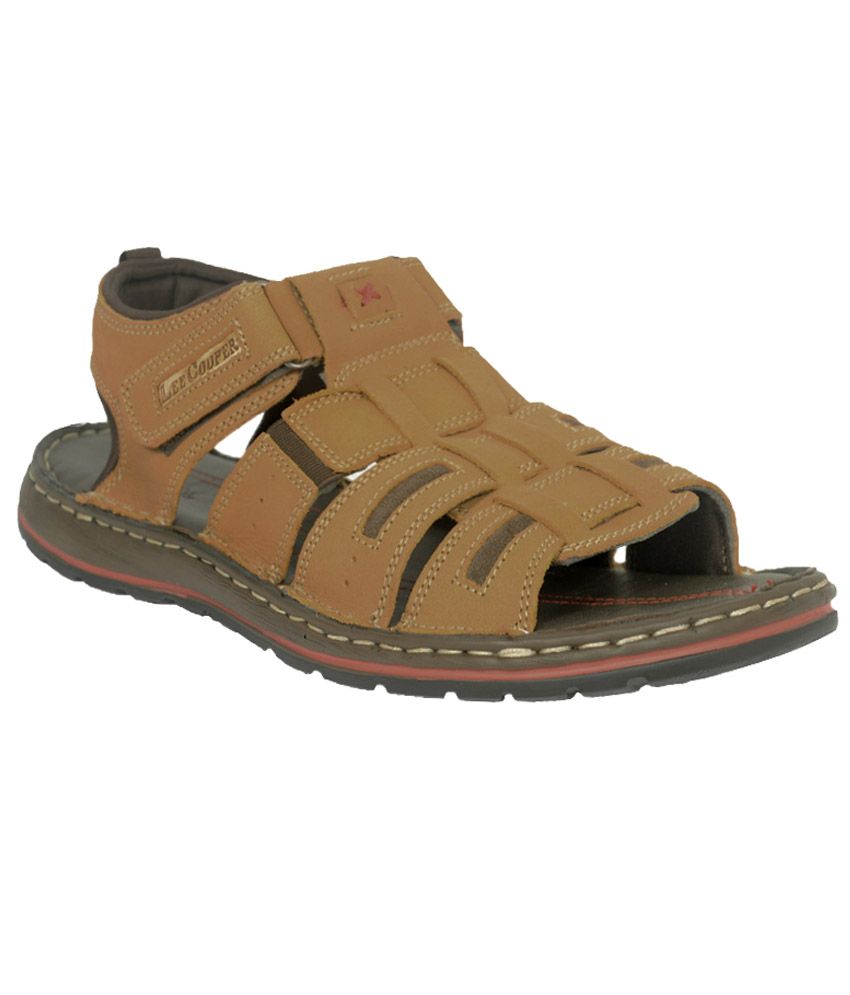 lee cooper tan sandals
