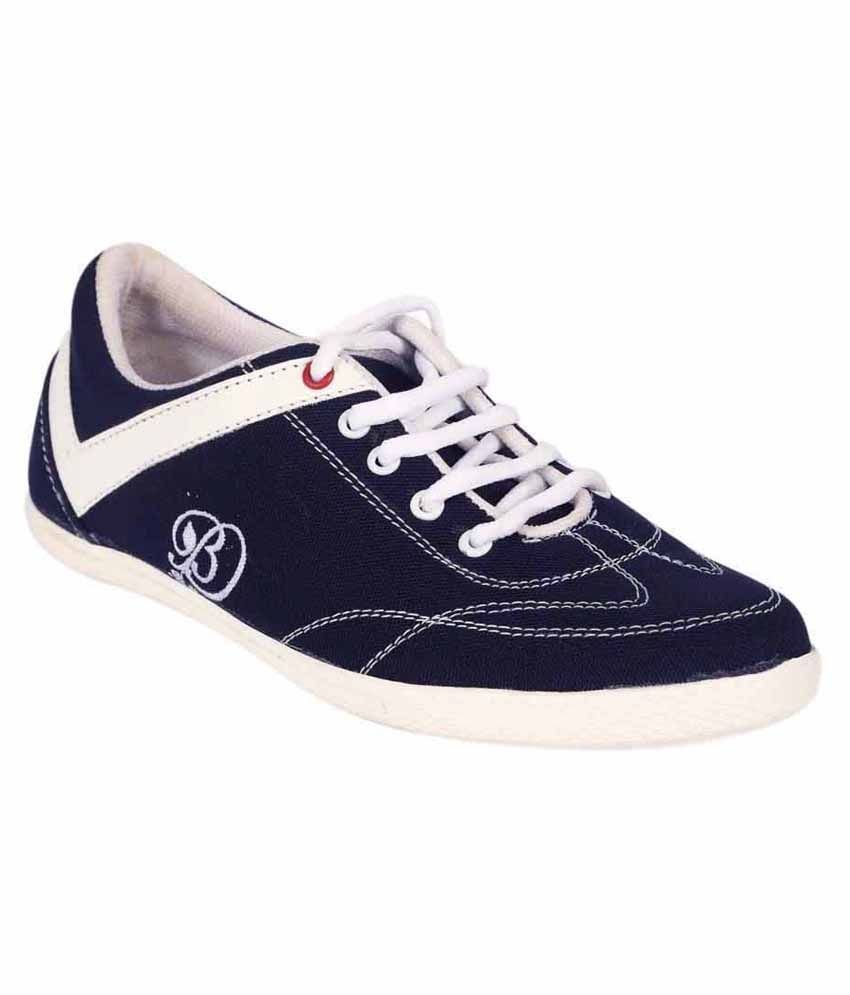 BD Navy Blue & White Casual Shoes Price in India- Buy BD Navy Blue ...