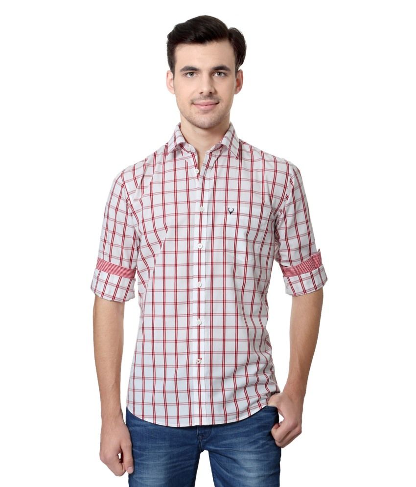 allen solly shirts white