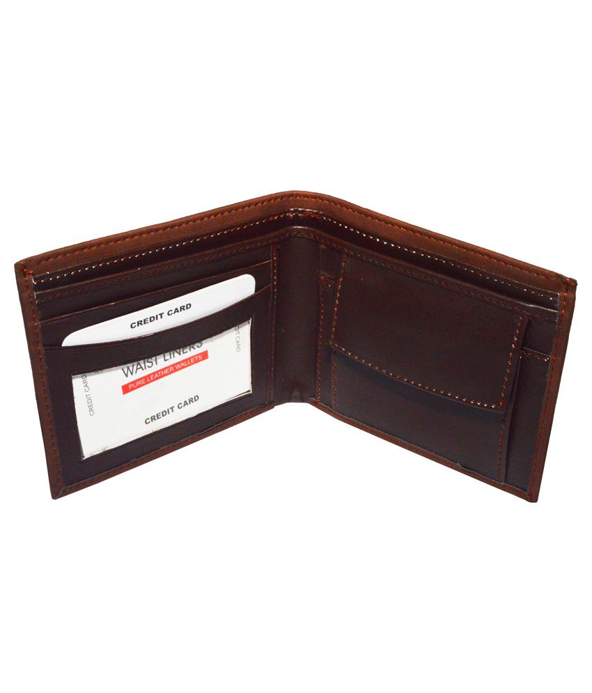 Waistliners Brown Non Leather Bi-Fold Wallet for Men: Buy Online at Low ...