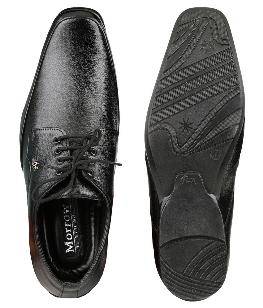 flipkart black formal shoes