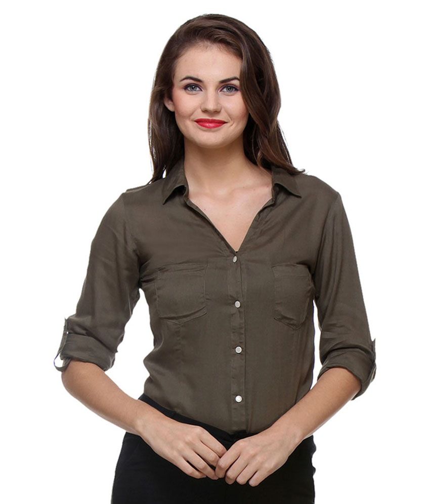 Buy purys brown rayon shirts online at best prices in india  snapdeal