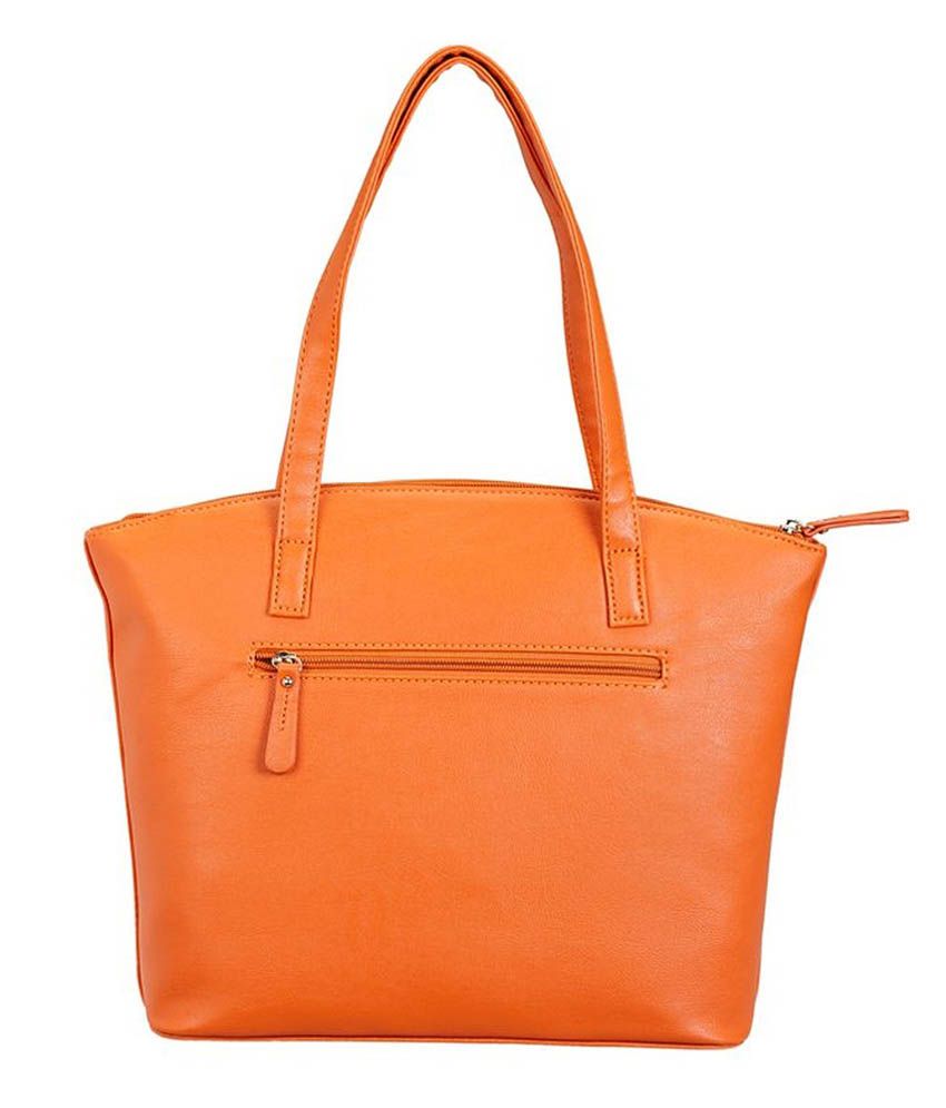 orange satchel purse