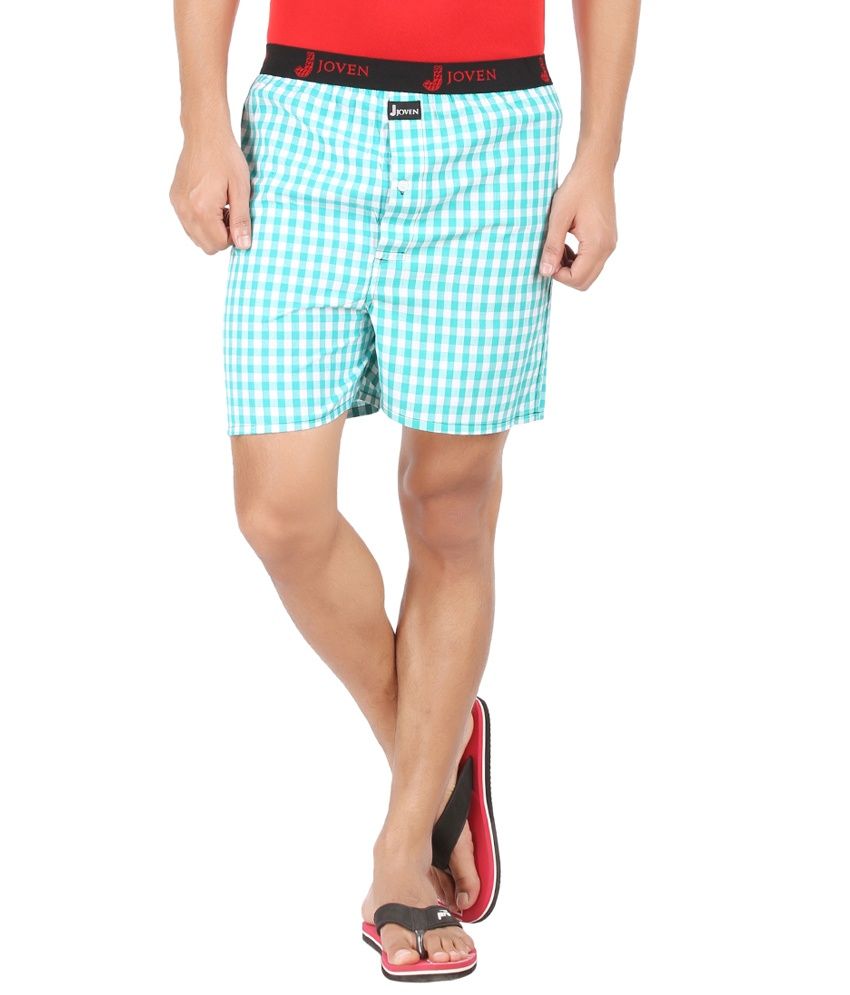 Joven Printed and Checked Combo Boxers Pack of 2 Buy Joven Printed