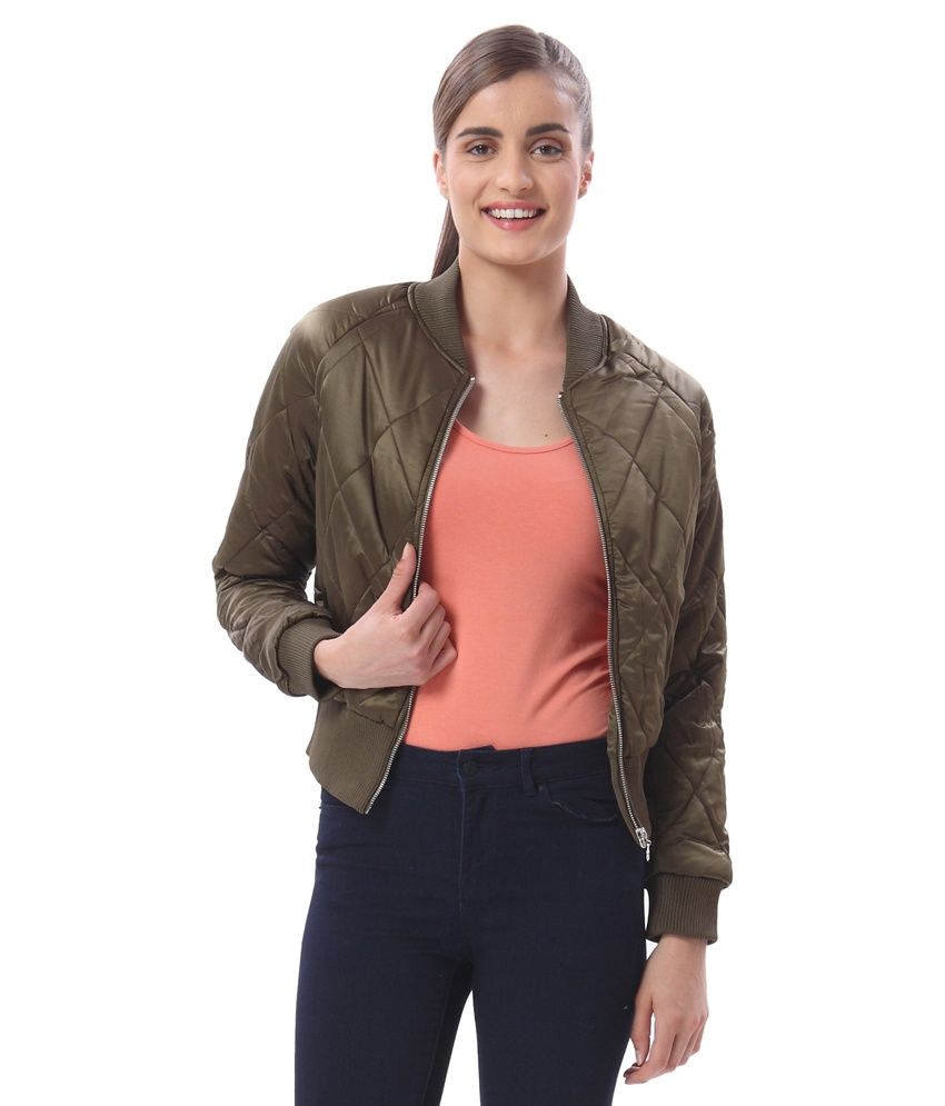 polyester bomber jacket womens