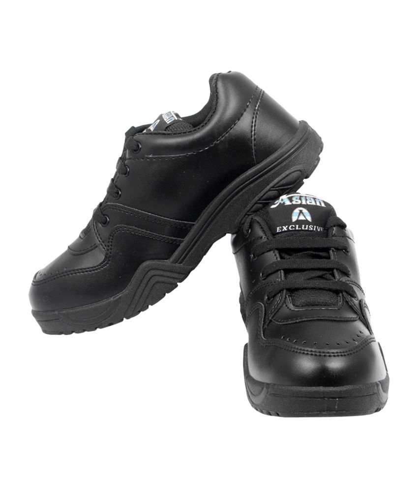 Asian Black School Shoes for Boys Price in India- Buy Asian Black ...